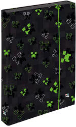 KARTON P+P Minecraft mintás füzetbox A/4, jumbo, OXY NEXT Green Cube, fekete-zöld (KPP-1-46125)
