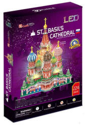 CubicFun St. Basil's Cathedral LED Light 3D Puzzle L519h