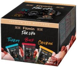 Fitmin For Life Multipack tasakos kutyaeledel 24 db x 85 g