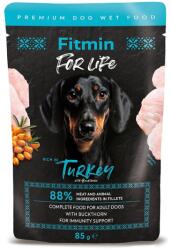 Fitmin For Life Pulykás tasak felnőtt kutyáknak homoktövissel 85 g