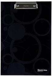 KARTON PP Felírótábla A/4, black&white, fekete (KPP-5-523)