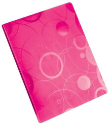 KARTON P+P Műanyag gyűrűskönyv A/4, 4 gyűrűs, neocolori, rózsaszín (KPP-2-965) - officetrade