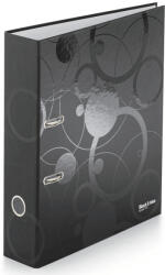 KARTON P+P Emelőkaros iratrendező, A/4, 70mm, black&white, fekete (KPP-7-367) - officetrade