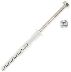 WKRET-MET Rögzítő tipli műanyag 12 x 200 + állványcsavar 8 x 205 mm, egész dobozban (25 db/doboz) (3045199)