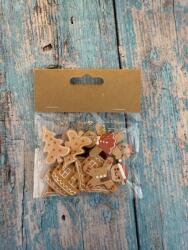  Fa mézeskalács figura öntapadós 12db/csomag