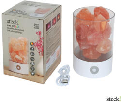 Steck Színváltos, dimmelhető, USB aljzatos sókristálylámpa (SSL 30)