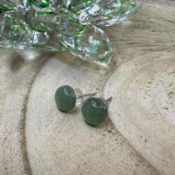  Aventurin ásvány nemesacél fülbevaló