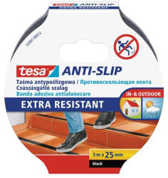 tesa Csúszásgátló szalag, 25 mm x 5 m, TESA "Anti-slip", fekete