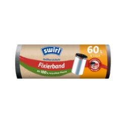  Чували за смет Swirl с фиксиращи връзки 60л. / 10бр