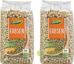 dennree Pachet Mazare Verde Intreaga Ecologica/Bio 500g+500g