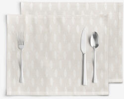 Goldea karácsonyi natura 2 darabos reggeliző alátét - ágak természetes alapra 30 x 40 cm