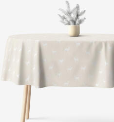 Goldea ovális terítő natura - szarvasok természetes talajon 140 x 200 cm