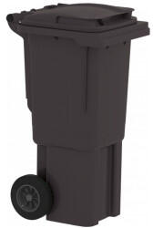 KZIWEB Háztartási kuka 60L ANTRACITSZÜRKE, kerekes - [TM] : Kuka kialakítása: - Kerekes, Szín: - Szürke, Űrtartalom: - 60 Literes