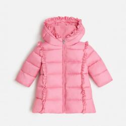 GUESS Удължено яке за зимата за бебе момиче в розово Guess