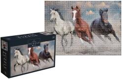 Interdruk - Puzzle Trei cai sălbatici - 1 000 piese Puzzle