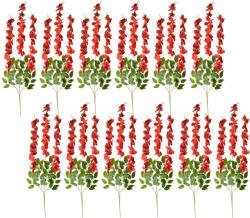 Clayre & Eef Set 12 flori artificiale rosii verzi (12) 30x12x110 cm (6PL0318R)