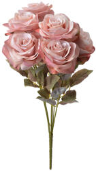 Clayre & Eef Buchet Trandafiri artificiali roz verzi 16x16x47 cm (6PL0309)