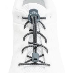 LOCK LACES Șireturi Lock Laces, reflectorizante gri furtună