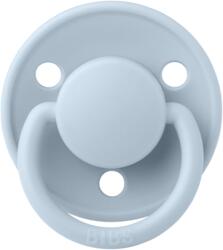 BIBS Suzeta din silicon cu tetina rotunda marime universala (0-3 ani) De Lux Baby Blue