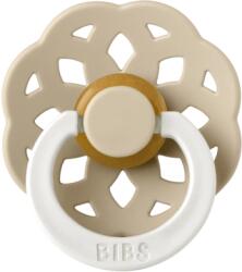 BIBS Suzeta din latex fosforescenta cu tetina rotunda 6 luni+ Boheme Vanilla, 1 bucata, Bibs