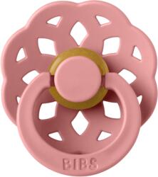 BIBS Suzeta din latex cu tetina rotunda pentru +0 luni Boheme Dusty Pink, 1 bucata, Bibs