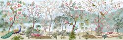 Interdruk - Puzzle Flowers animals peacock plants panorama - 1 000 piese
