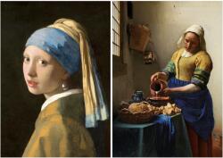 Educa - Puzzle 2x1000 Vermeer: Girl With a Pearl Earring + The Milkmaid - 1 000 piese