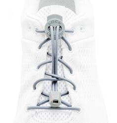 LOCK LACES Шнурове за обувки, сиви плътни (LL5021)