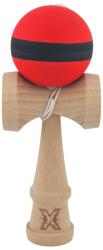 Flippy Kendama X Originala, Profesionala, Flippy, din Lemn, Rubber Grip, 18 cm, Rosu Negru (teo-162893)