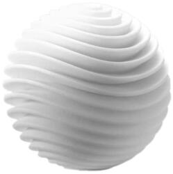 Loverzzz Férfi maszturbátor, Loverzzz, TENGA GEO Aqua Wave, 8, 7 cm, fehér, gömb alakú, kifordítható, hullámos belső, vízálló, újrahasználható