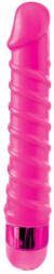 Pipedream - Classix G-pont vibrátor, Pipedream Classix, Candy Twirl Massager, 16-20 cm, rózsaszín, vízálló, bordázott, elemes (2x AAA), ABS műanyag, 5 rezgési fokozat