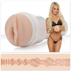 Fleshlight Műpunci, Fleshlight, Girls Elsa Jean puncija - Tasty, 25 cm, fehér tok, vízálló, realisztikus Superskin, kivehető betét, diszkrét tokos kivitel