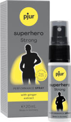 pjur Késleltető spray férfiaknak, pjur, Superhero Strong, 20 ml, natúr, gyömbér kivonattal, íztelen, szagtalan, latex- és óvszerbarát