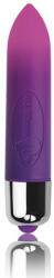 Rocks-Off Mini vibrátor, Rocks-Off, RO-80mm színváltós 7 funkciós, 8 cm, lila, vízálló, hipoallergén ABS, elemes (1 x LR1), kezdőknek