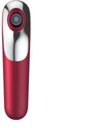 Satisfyer Léghullámos csiklóizgató és G-pont vibrátor, Satisfyer, Dual Love, 16 cm, piros, app-vezérelt, akkumulátoros, vízálló, bőrbarát szilikon, csendes