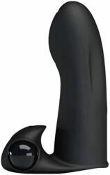 Pretty Love Ujjvibrátor, Pretty Love, Adonis, 6-10 cm, 3-3, 4 cm átmérő, fekete, csiklóizgató, vibrátoros, uniszex, hipoallergén, ABS, elemes (3 x LR44)