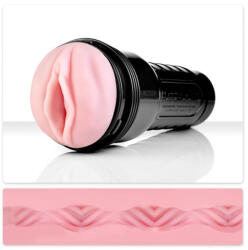 Fleshlight Műpunci maszturbátor, Fleshlight, Pink Lady Vortex, 25 cm, testszínű, realisztikus Superskin, hullámos belső, diszkrét zseblámpa formájú tok