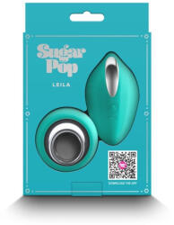 NS Novelties Bugyi vibrátor, NS Toys, Sugar Pop Leila, 6-10 cm, türkizkék, app-vezérelt és távirányítós, 12 mód, 3 sebesség, akkumulátoros, kompakt
