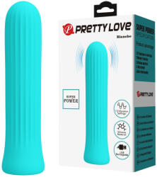 Pretty Love Mini vibrátor, Pretty Love, Blanche, 6-10 cm, zöld, szilikon, akkumulátoros, vízálló, 12 rezgési mód, memóriafunkciós