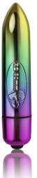 Rocks-Off Mini vibrátor, Rocks-Off, RO-80 mm 7 Speed Rainbow, 8 cm, többszínű, vízálló, 7 rezgési mód, hipoallergén ABS, elemes (1 x LR1), kezdőknek is ideális