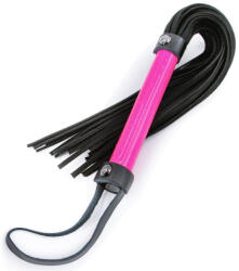 NS Toys Flogger korbács, NS Toys, Electra Flogger, 46-50 cm, rózsaszín, neoprénnel bélelt, szintetikus, könnyen tisztítható, erotikus BDSM játékokhoz