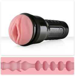 Fleshlight Tokos műpunci, Fleshlight, Pink Lady Mini-Lotus, 25 cm, testszínű, realisztikus Superskin, vízálló, kivehető betét, diszkrét zseblámpa tok