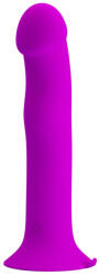 Pretty Love Realisztikus vibrátor, Pretty Love, Murray, 16-20 cm, lila, szilikon, tapadókorongos, vízálló, akkumulátoros, hüvelyi és anális használatra, 12 mód