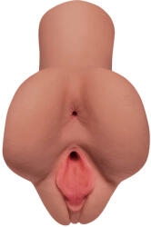Pipedream - PDX Plus Két nyílású férfi maszturbátor, Pipedream PDX Plus, Pick Your Pleasure Stroker, 11-15 cm, testszínű, élethű TPR, vagina és ánusz, vízálló
