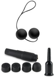 Pipedream - Fetish Fantasy Series Limited Edition Bondage szett, Pipedream, Fetish Fantasy Series Limited Edition, Ultimate Bondage Kit, 10 darabos, fekete, fém bilincs, szájpecek, szatén kendő