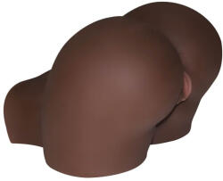 Mistress Két bejáratú műpunci-műpopsi maszturbátor, Mistress, 2 Sweet Holes, 36-40 cm, barna, realisztikus, vízálló, bőrszerű TPR