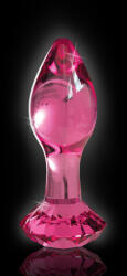 Pipedream - Icicles Üveg análdugó, Pipedream - Icicles, No. 79, 6-10 cm hossz, 3-3, 4 cm átmérő, rózsaszín, vízálló, hűthető-melegíthető, nem porózus