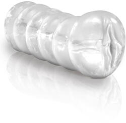Pipedream - PDX Extreme Műpunci, Pipedream PDX Extreme, Clear-Leader Snatch, 11-15 cm, 6-6, 9 cm átmérő, színtelen, vízálló, stimuláló belső felület, TPR