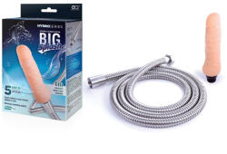 NMC Análzuhany, Nmc, Hydro Series Big Splash, 12, 7 cm, testszínű, szilikon, dildó alakú zuhanyfej, vízálló