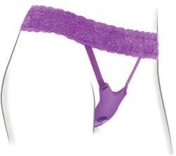 Pipedream Felcsatolható pillangó vibrátor, Pipedream - Fantasy For Her, Ultimate G-Spot Butterfly Strap-On, 6-10 cm, lila, akkumulátoros, távirányítós